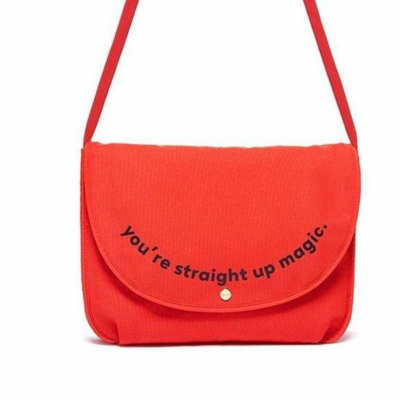 ban.do Accessories - BAN.DO • Straight Up Magic Laptop Bag red/pink NWT